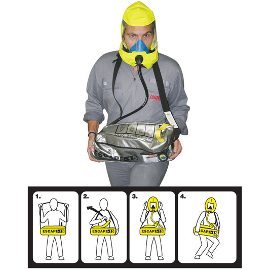 LALIZAS Emergency Evacuation Breathing Device ''ESCAPE-15'', SOLAS/MED-MER Capital Survival Limited
