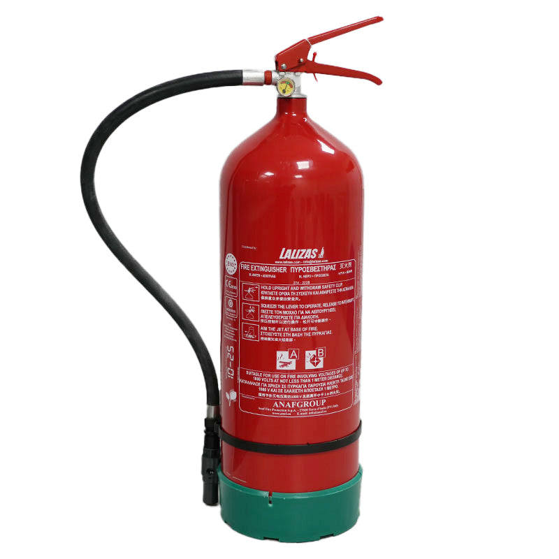 LALIZAS PFAS-Free Foam Fire Extinguisher with Wall Bracket – 9 L, Stored Pressure, SOLAS/MED