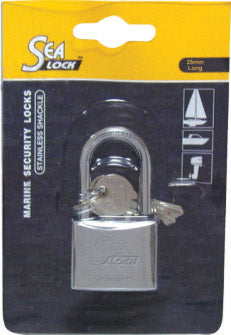 Marine Padlock, SeaLock, w/long shackle, 25mm Capital Survival Limited