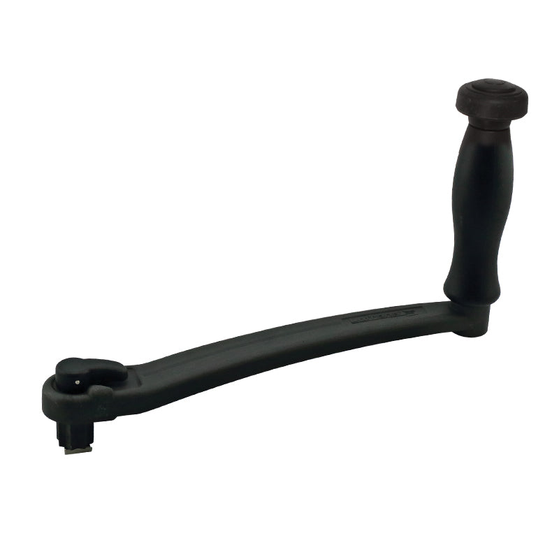 Lofrans' Winch Handle, Anodised Aluminium, with lock and speed handle, 8'' (20 cm), Black Capital Survival Limited