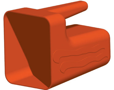 Bailer for water removing, 2,5lt, 158x128x215mm, orange Capital Survival Limited