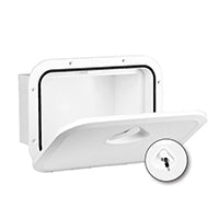 TOP LINE Storage Hatch w/Lock, White, 270x375mm Capital Survival Limited