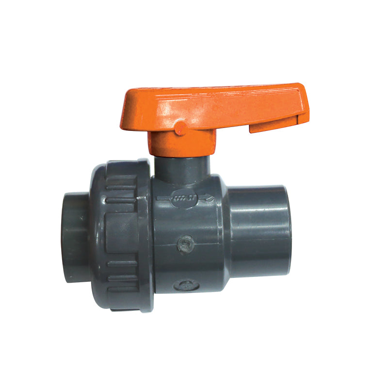 Ball Valve 2'', Single Union, BSPP, Plastic, Orange Capital Survival Limited