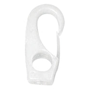 Snap Hook w/Eye Ø12x58mm, f/Ø8mm Cord, Polyam. White Capital Survival Limited