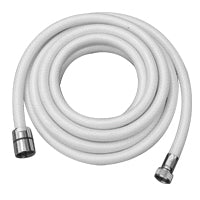 Shower Hose Braid, 3m, 1/2''-3/8'' threads, Ø13mm, White Capital Survival Limited