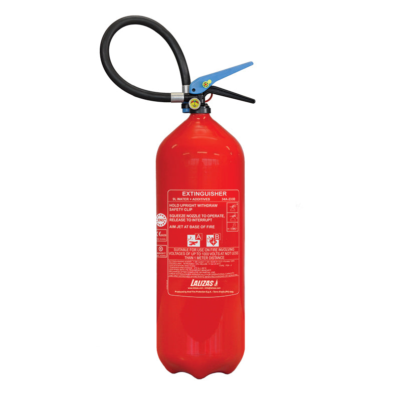 LALIZAS Fire Extinguisher Foam, 9lt, Stored Pressure w/wall bracket, MED (EN,ES,HR) Capital Survival Limited