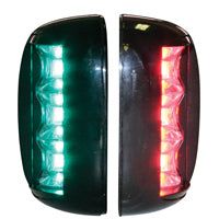 FOS LED 20 Starboard & Port Lights 112,5°, Set, with black housing Capital Survival Limited