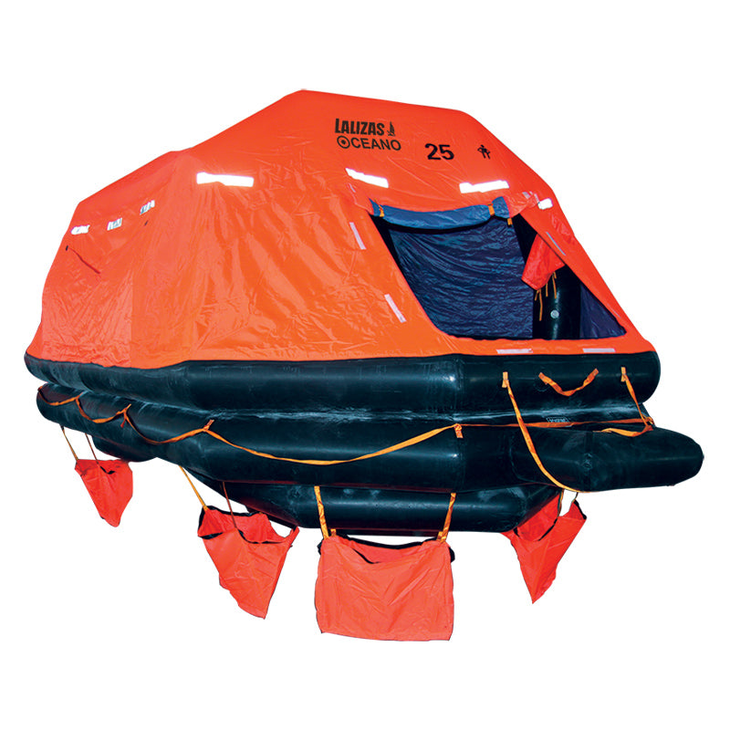 LALIZAS Marine Life Raft SOLAS OCEANO, Throw-overboard Self-righting Type, 100 prs. canister (A) Capital Survival Limited