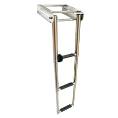 Telescopic Ladder for Platform, 3 Steps, Inox 316, L34 5/8 '' x W8 3/4 '' (L879mm x W222.6mm) Capital Survival Limited