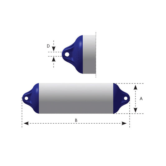 OCEAN Fender Heavy Duty H4, 19x64cm, White/Blue Capital Survival Limited
