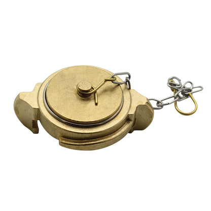 LALIZAS Brass Storz Blank Cap with Chain – 2 in