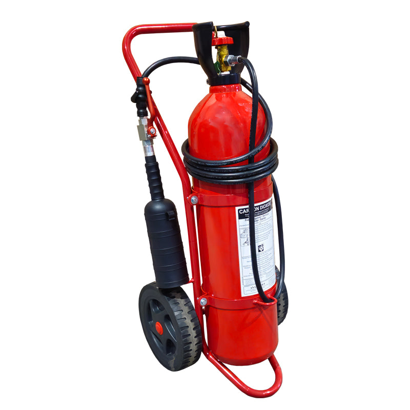 LALIZAS Wheeled CO₂ Fire Extinguisher – SOLAS/MED 20 kg (44 lb) Capital Survival Limited