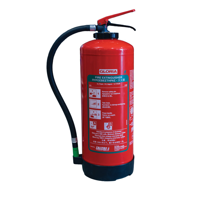 LALIZAS PFAS-Free Foam Fire Extinguisher – Cartridge Operated, SOLAS/MED