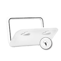 TOP LINE Hatch w/Lock, White, 353x606mm Capital Survival Limited