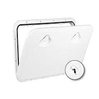 TOP LINE Hatch w/Lock, White, 460x525mm Capital Survival Limited