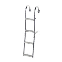 Foldable Ladder for Nar. Transom, 2+2 steps, Inox 316, 180?, L1050xW215mm Capital Survival Limited