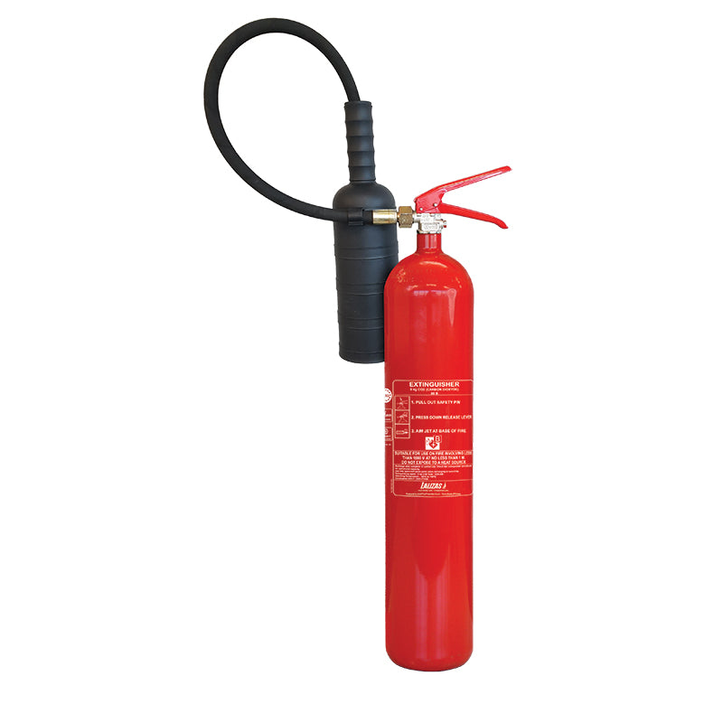 LALIZAS Fire Extinguisher CO2 5kg, w/wall bracket, MED (EN,FR,DE) Capital Survival Limited