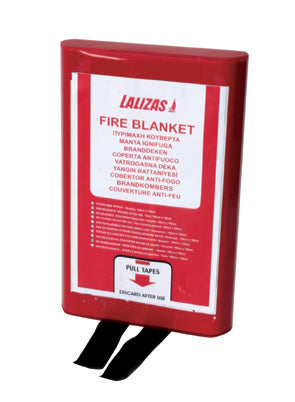 Lalizas Fire Blanket 39 3/8'' x 39 3/8'' (100x100cm) in a PVC Case Capital Survival Limited