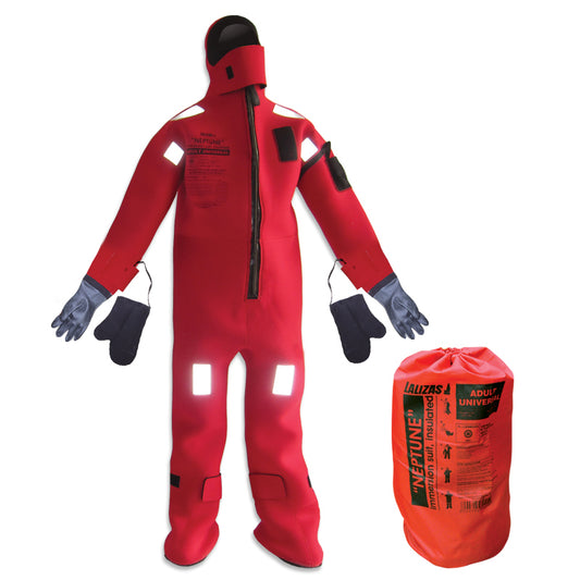LALIZAS Immersion Suits 'Neptune', SOLAS-MER, Xlarge, Insulated - with rubber gloves Capital Survival Limited