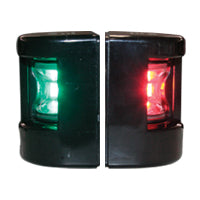 FOS LED 12 Starboard & Port Lights 112,5°, Set, with black housing Capital Survival Limited