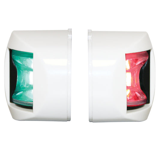 FOS LED 12 Starboard & Port Lights 112,5°, Side mounted, Set, with white housing Capital Survival Limited