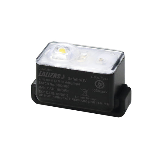 LALIZAS Lifejacket LED flashing light "Safelite IV" ON-OFF water activated, SOLAS/MED/USCG-MER Capital Survival Limited