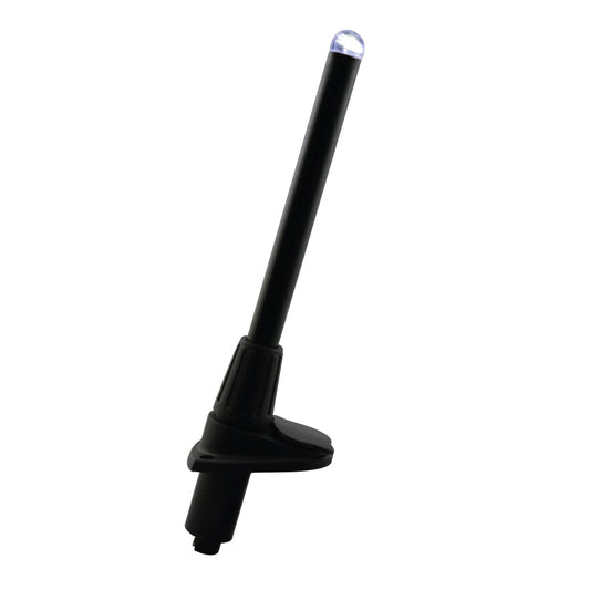 MICRO LED Pole Light, Plug in 25cm, White Light, Black Capital Survival Limited