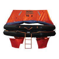 LALIZAS Marine Life Raft SOLAS OCEANO,Throw-overboard Type,10 prs,canister (A) Capital Survival Limited