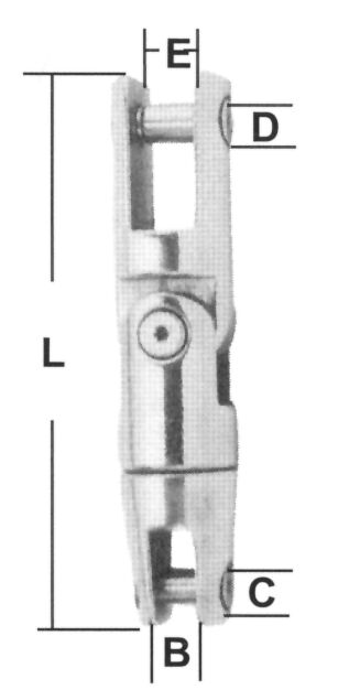 Double Anchor Chain Connection, Inox 316, for Chain 1/4 & 5/16 '' (6 & 8mm) Capital Survival Limited