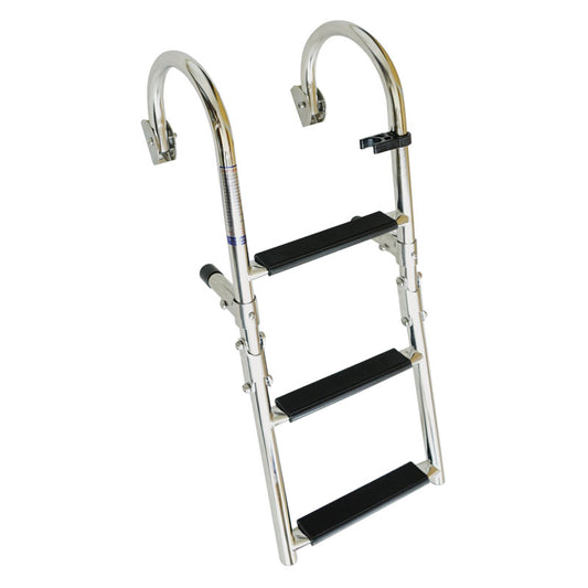 Foldable Ladder for Gunwale, 2+2 Steps, Inox 316, 180°, L35 3/4 '' x W9 7/8 '' (L908mm x W250mm) Capital Survival Limited